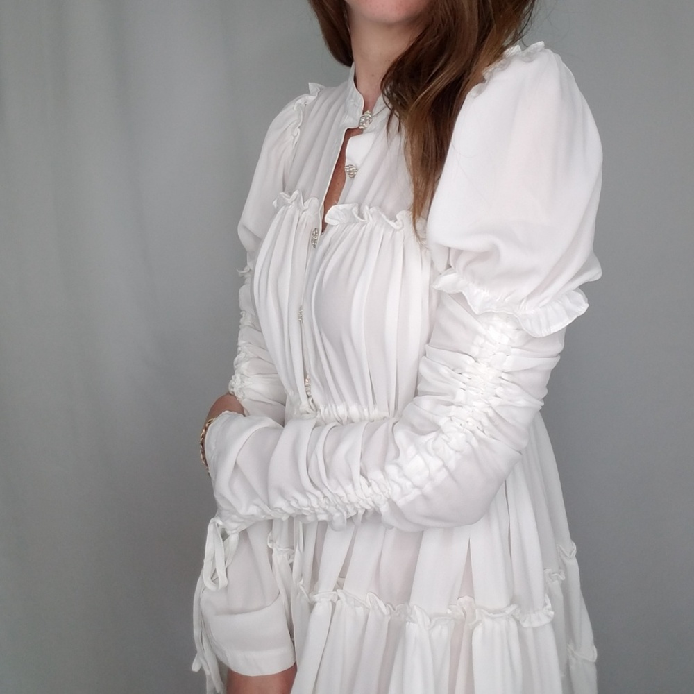 Ina White babydoll dress. - Picture 4 of 8